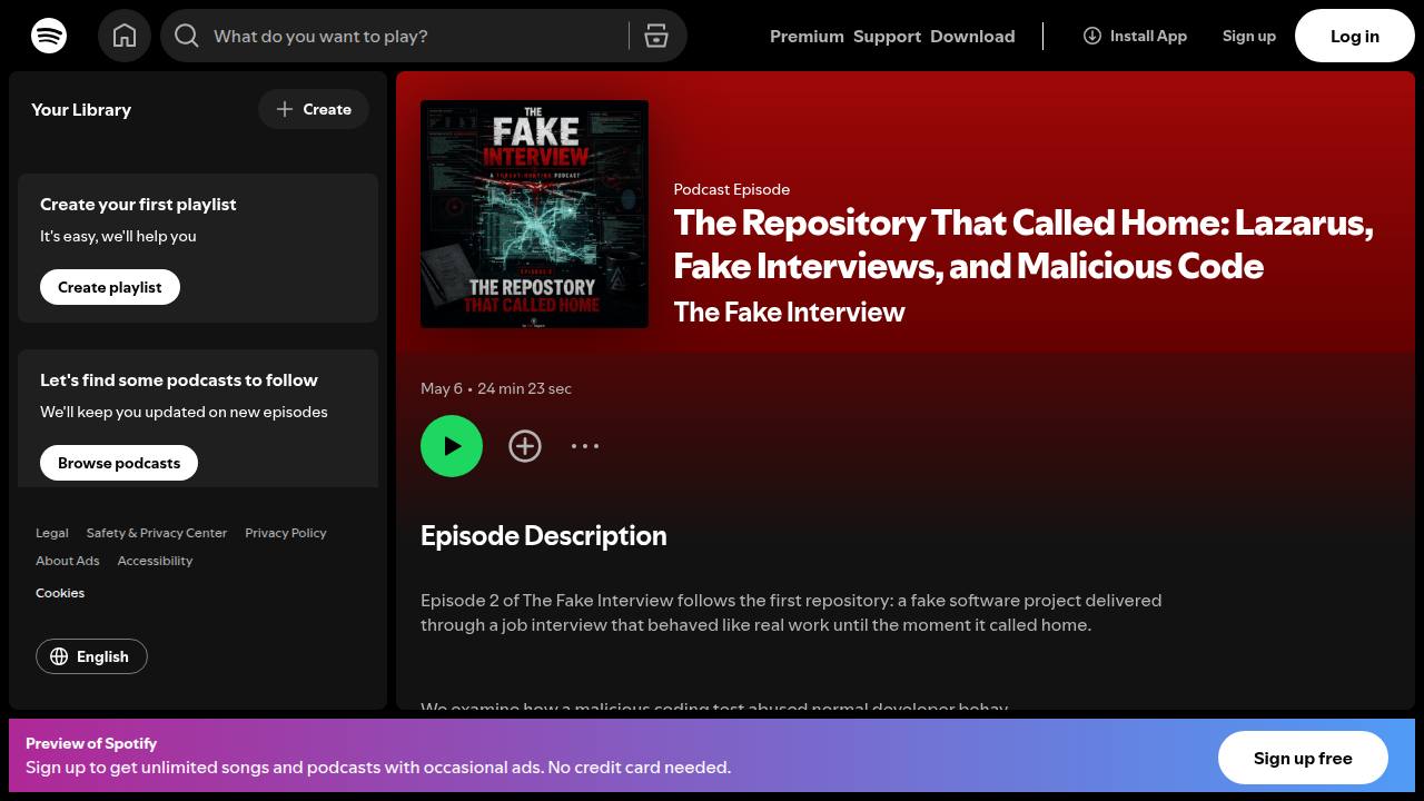 Thumbnail for The Repository That Called Home: Lazarus, Fake Interviews, and Malicious Code