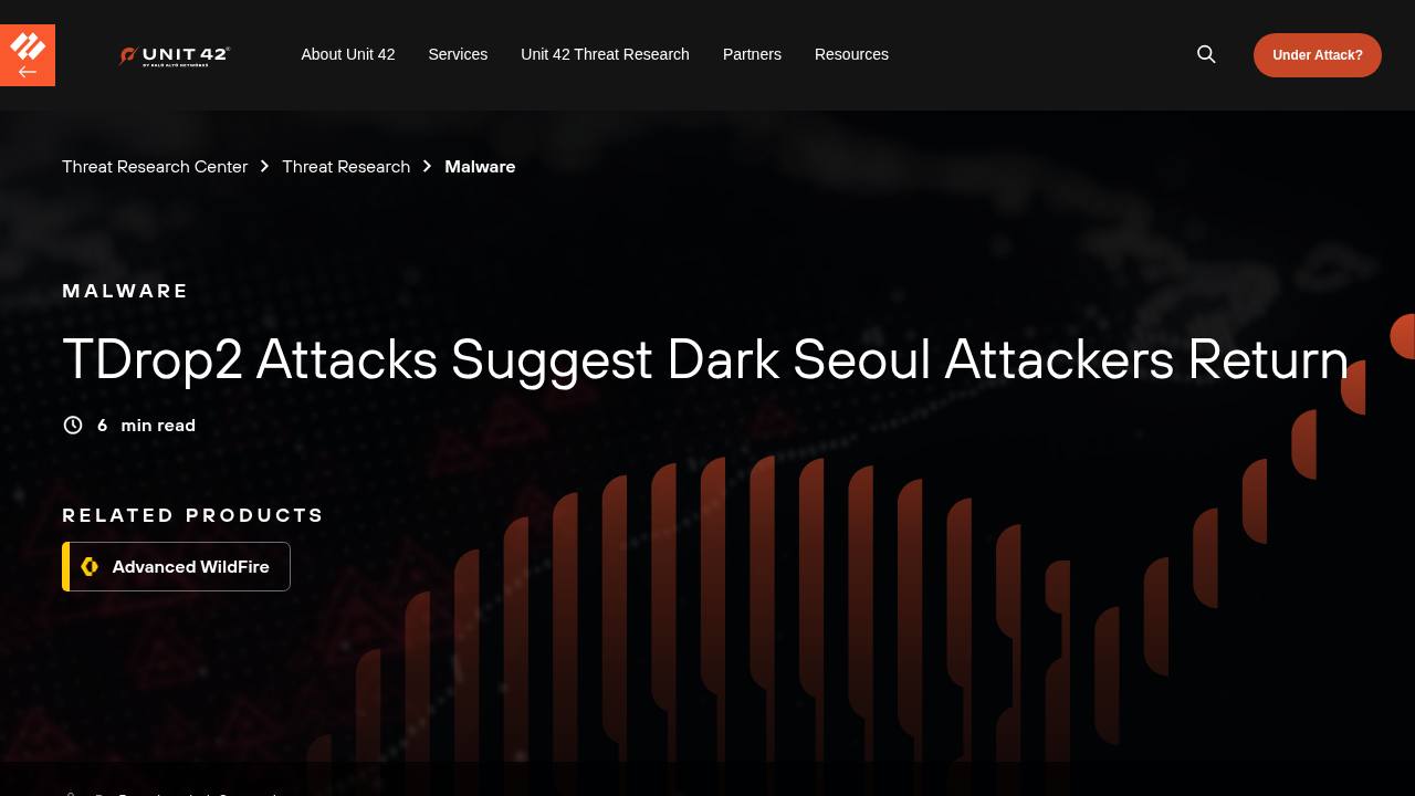 Thumbnail for TDrop2 Attacks Suggest Dark Seoul Attackers Return