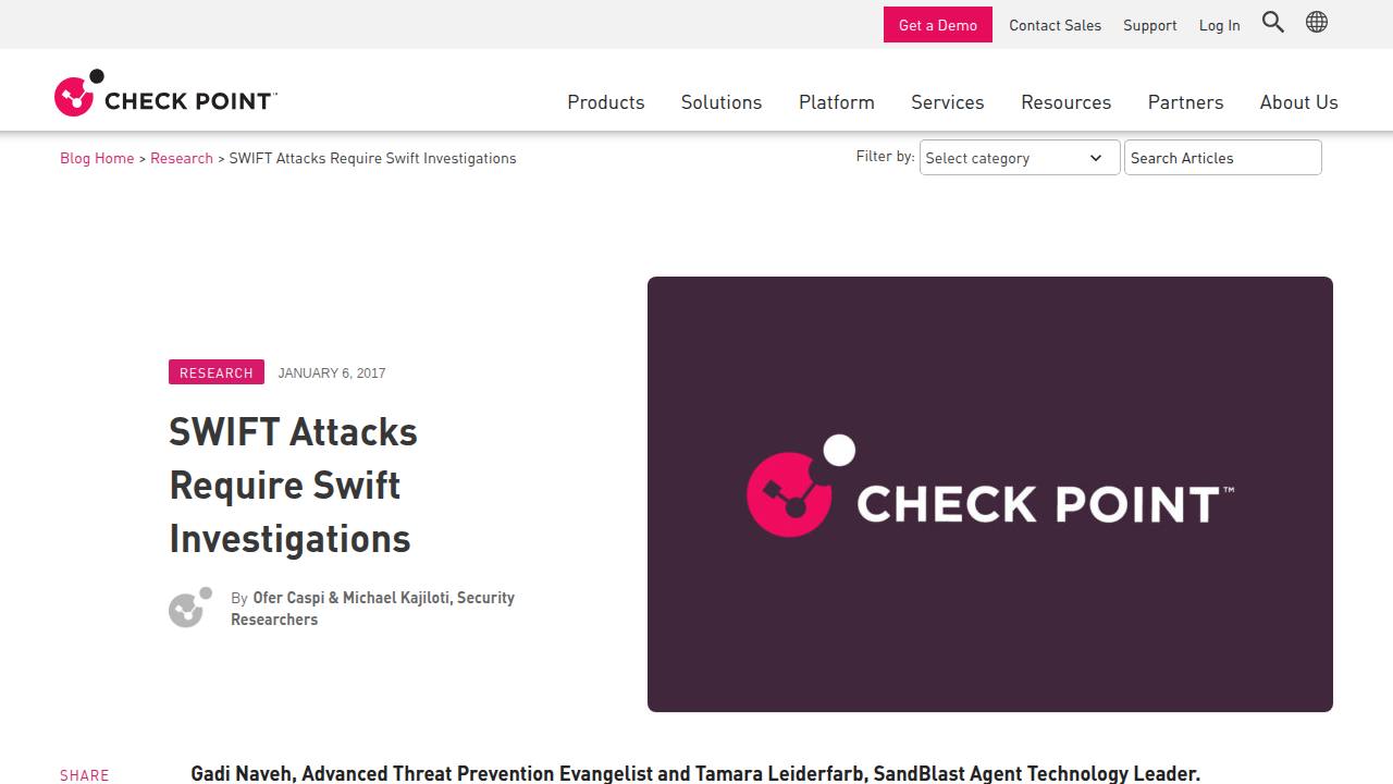 Thumbnail for SWIFT Attacks Require Swift Investigations