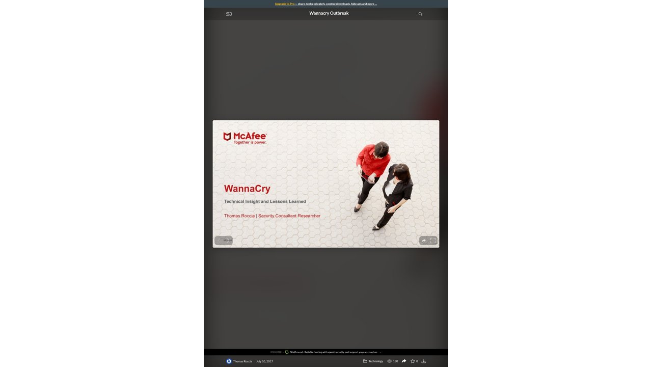 Thumbnail for Wannacry Outbreak
