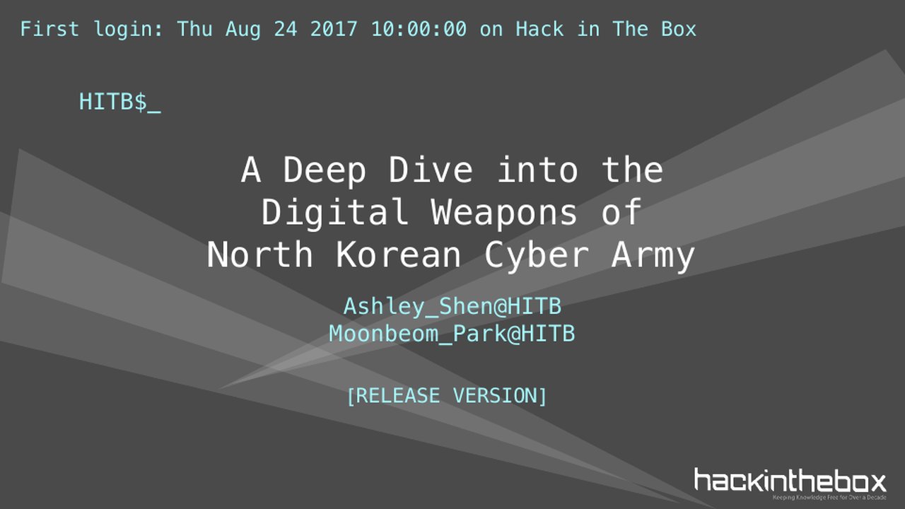 Thumbnail for A Deep Dive into the Digital Weapons of the North Korean Cyber Army