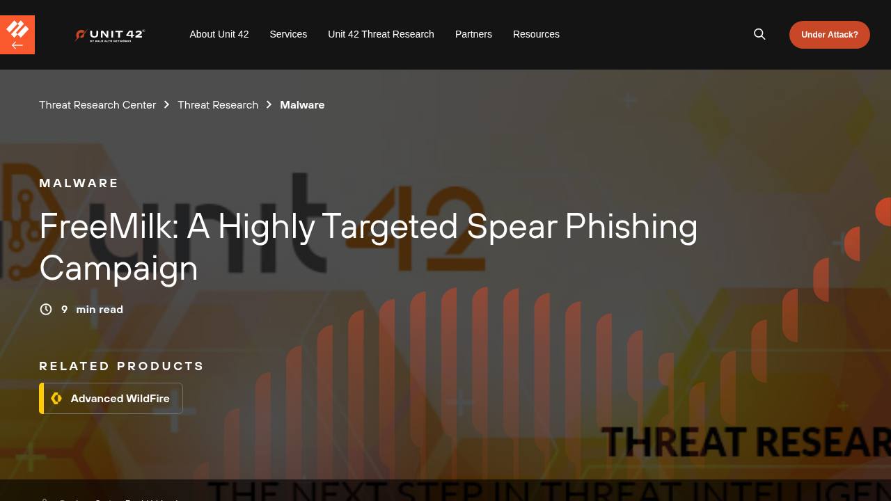 Thumbnail for FreeMilk: A Highly Targeted Spear Phishing Campaign