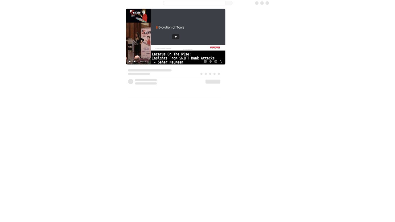 Thumbnail for Lazarus On The Rise: Insights From SWIFT Bank Attacks by Saher Naumaan