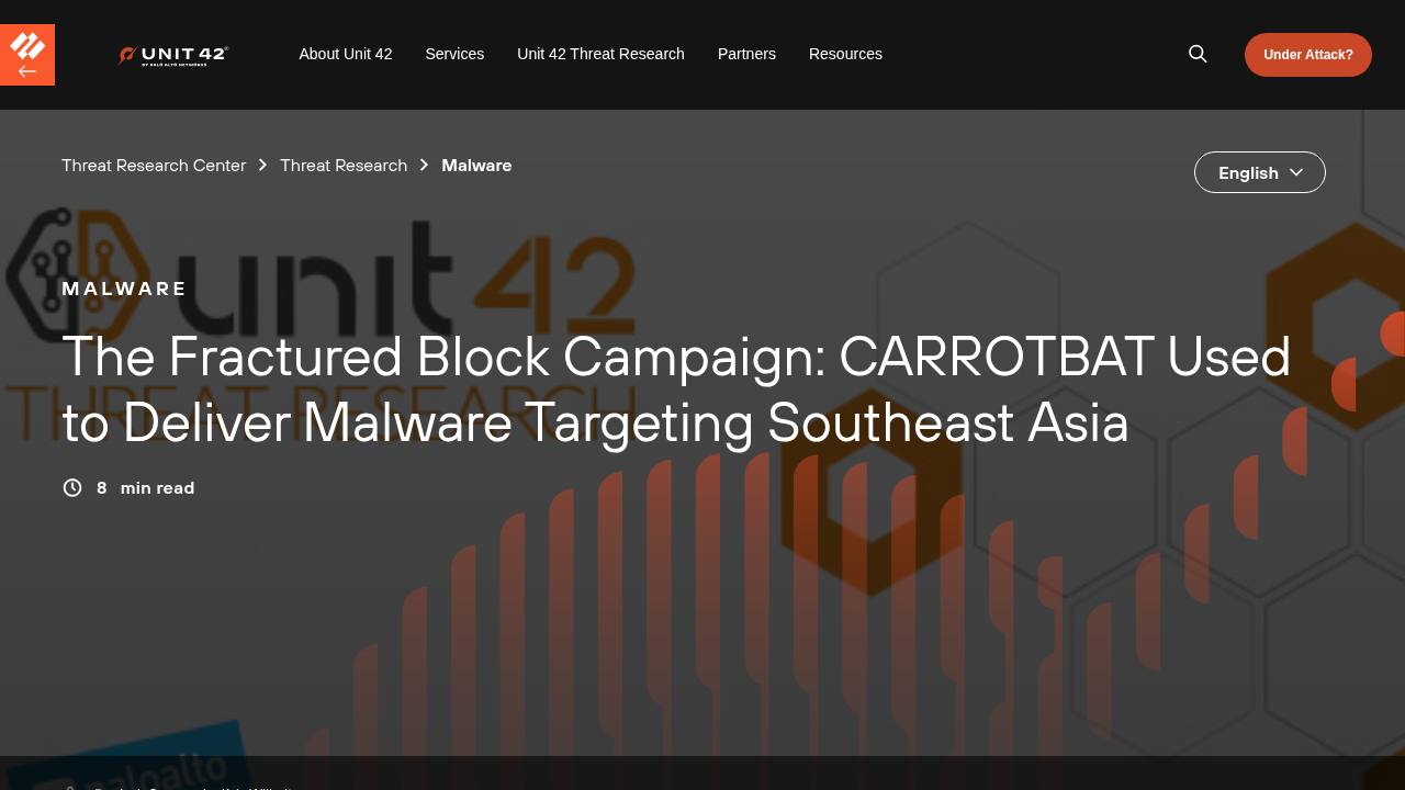 Thumbnail for The Fractured Block Campaign: CARROTBAT Used to Deliver Malware Targeting Southeast Asi