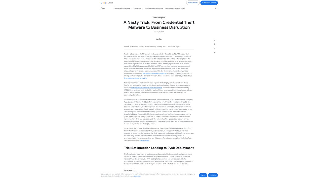 Thumbnail for A Nasty Trick: From Credential Theft Malware to Business Disruption