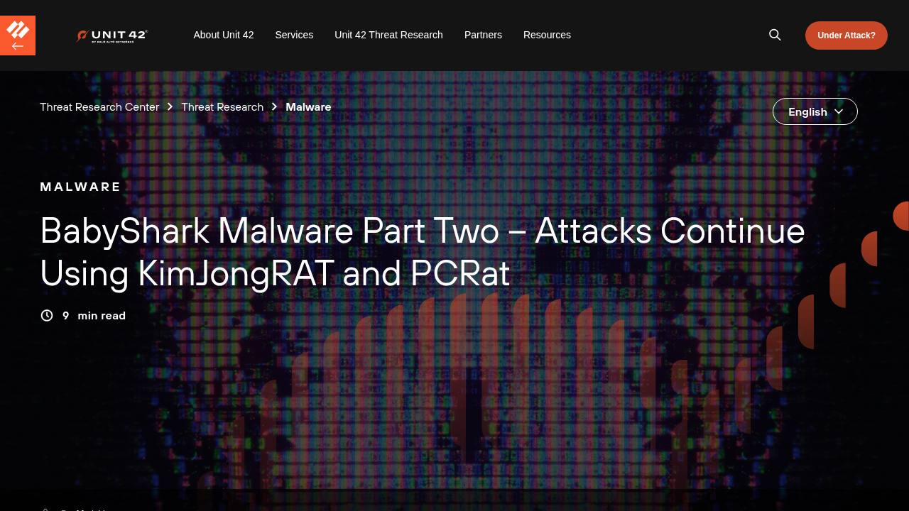 Thumbnail for BabyShark Malware Part Two – Attacks Continue Using KimJongRAT and PCRat