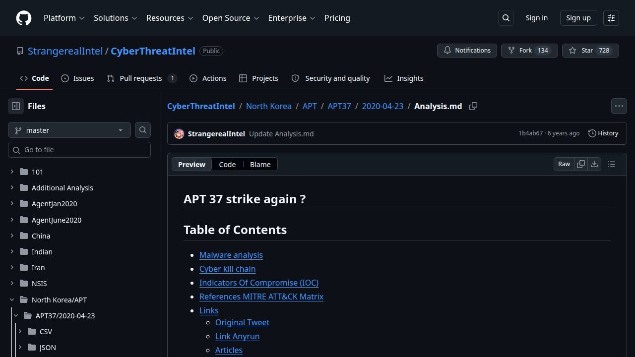 Thumbnail for APT 37 strike again ?