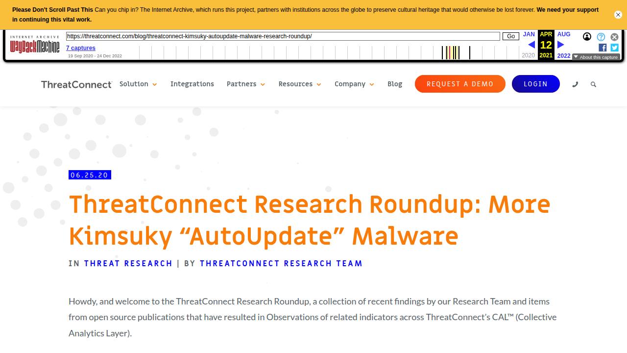 Thumbnail for More Kimsuky “AutoUpdate” Malware
