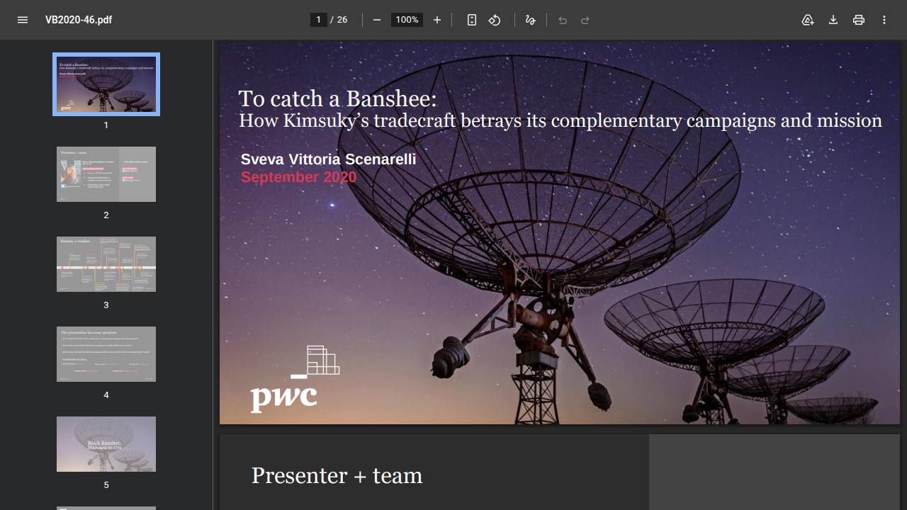 Thumbnail for To catch a Banshee: How Kimsuky’s tradecraft betrays its complementary campaigns and mission