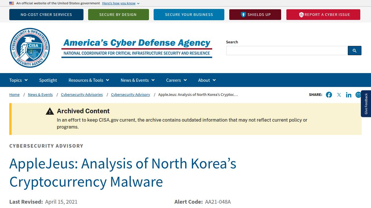 Thumbnail for AppleJeus: Analysis of North Korea’s Cryptocurrency Malware