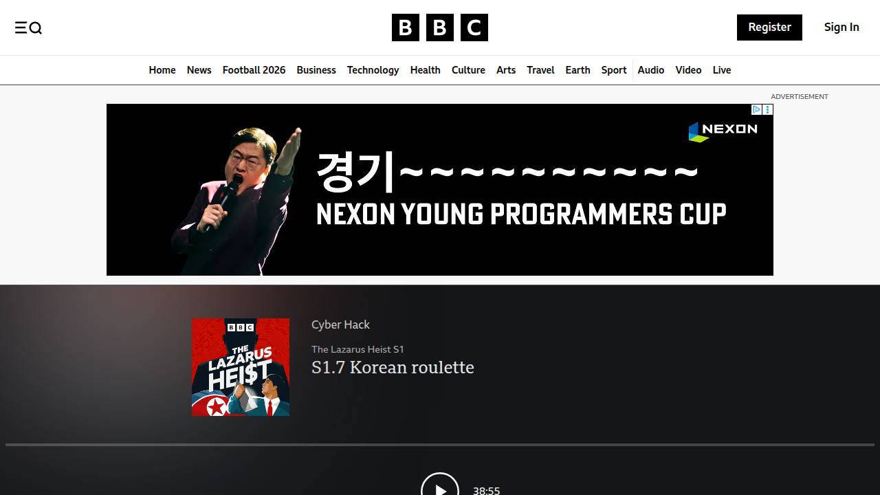 Thumbnail for The Lazarus Heist - S1.7 Korean roulette - BBC Sounds