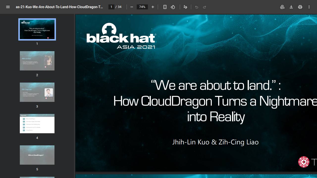 Thumbnail for “We are about to land.” : How CloudDragon Turns a Nightmare into Reality