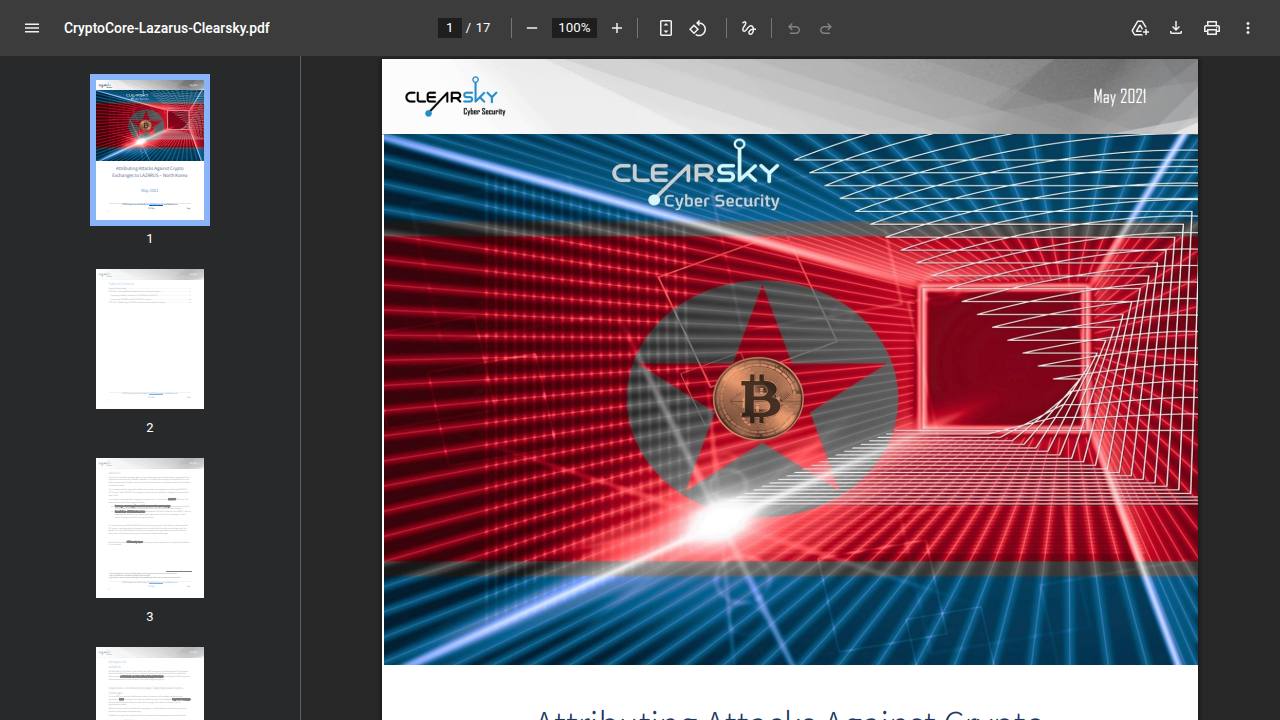 Thumbnail for Attributing CryptoCore Attacks Against Crypto Exchanges to LAZARUS (North Korea)