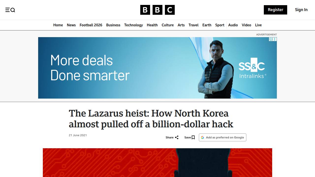 Thumbnail for The Lazarus heist: How North Korea almost pulled off a billion-dollar hack