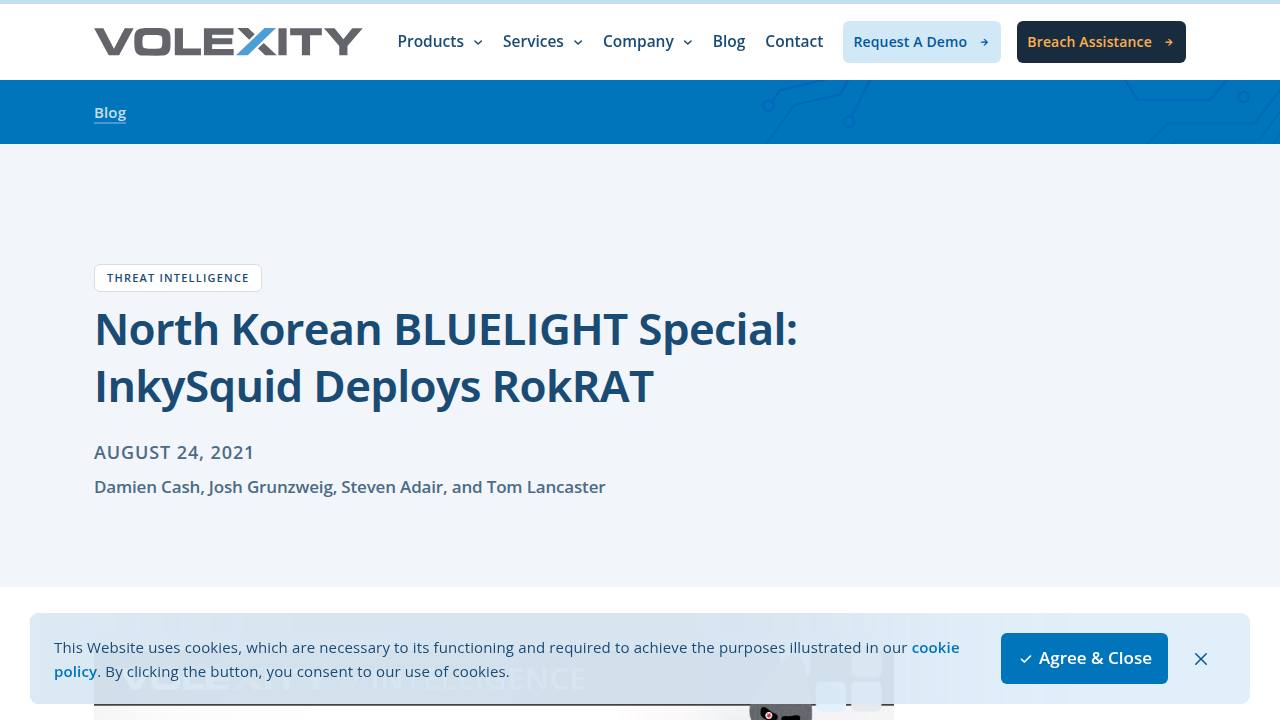 Thumbnail for North Korean BLUELIGHT Special: InkySquid Deploys RokRAT