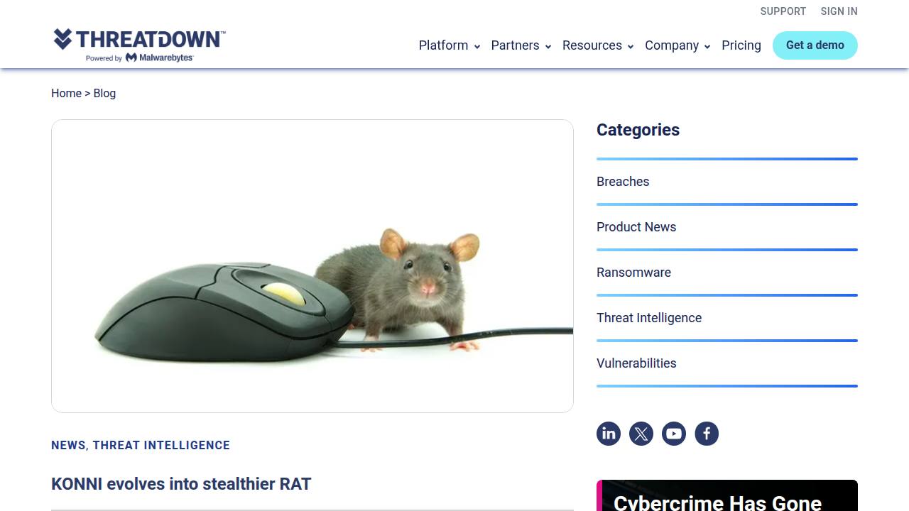 Thumbnail for KONNI evolves into stealthier RAT