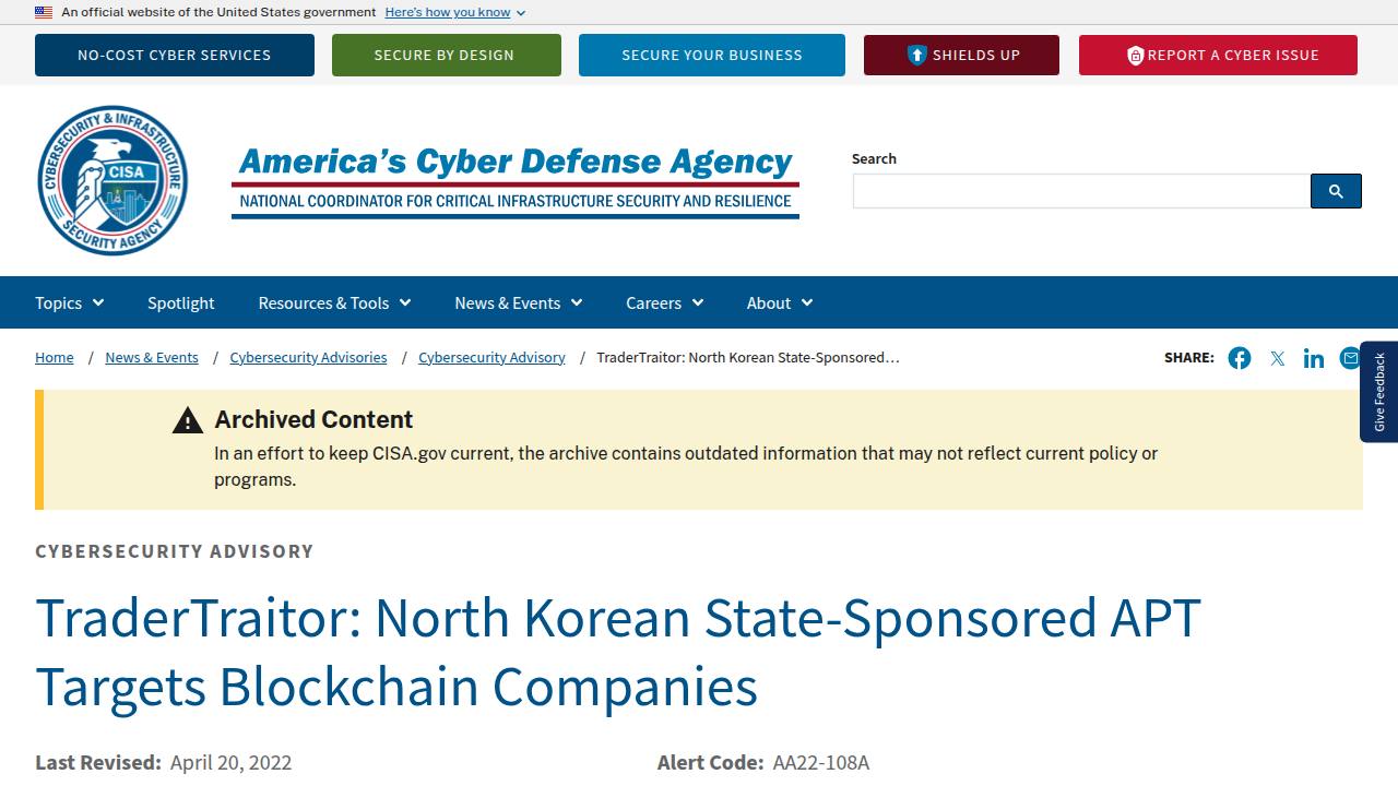 Thumbnail for TraderTraitor: North Korean State-Sponsored APT Targets Blockchain Companies