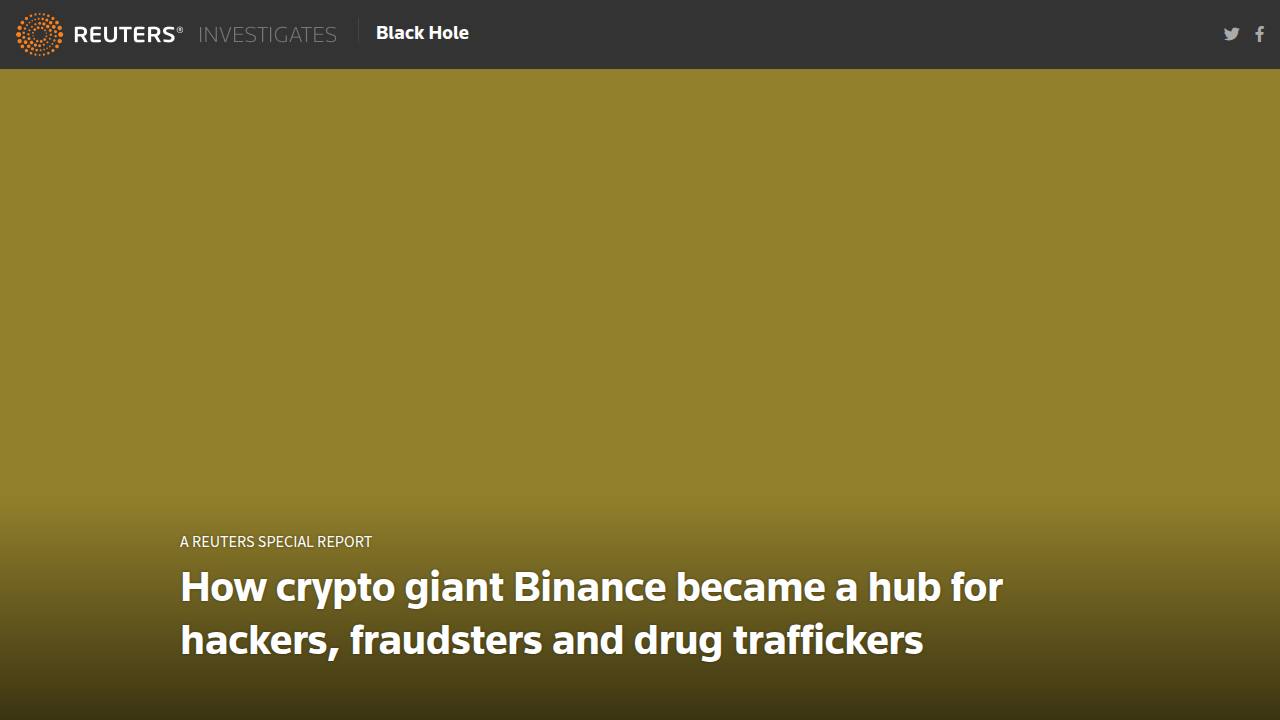 Thumbnail for How Binance became a hub for hackers, fraudsters and drug sellers