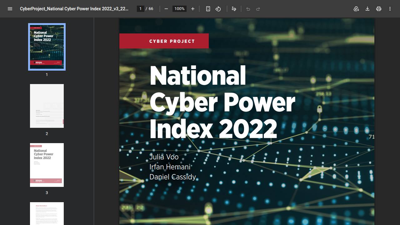 Thumbnail for 2022 National Cyber Power Index