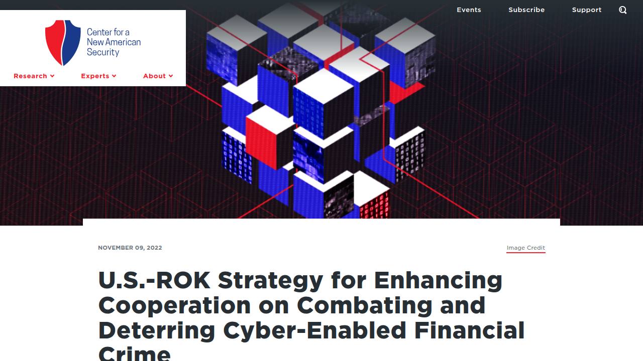 Thumbnail for U.S.-ROK Strategy for Enhancing Cooperation on Combating and Deterring Cyber-Enabled Financial Crime