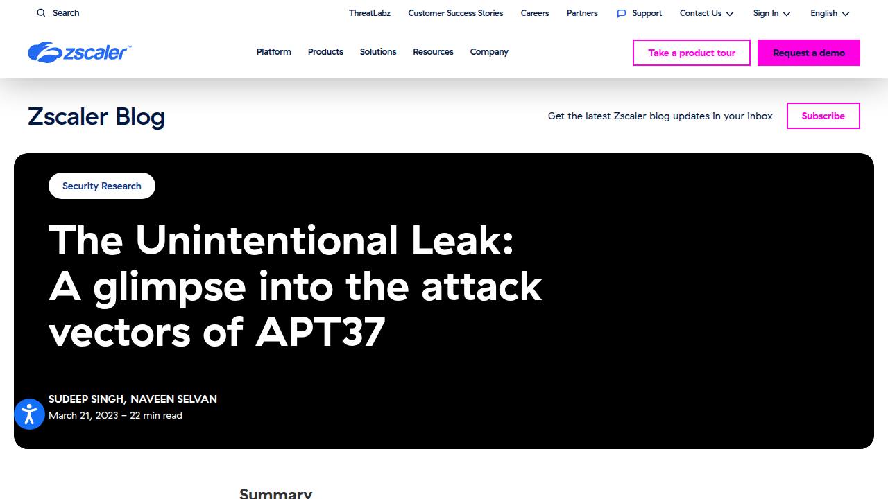 Thumbnail for The Unintentional Leak: A glimpse into the attack vectors of APT37