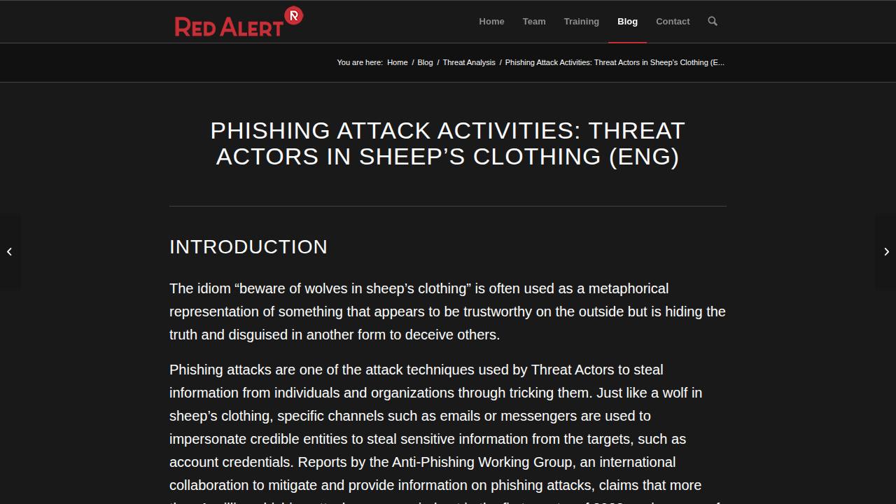 Thumbnail for Phishing Attack Activities: Threat Actors in Sheep’s Clothing (ENG)