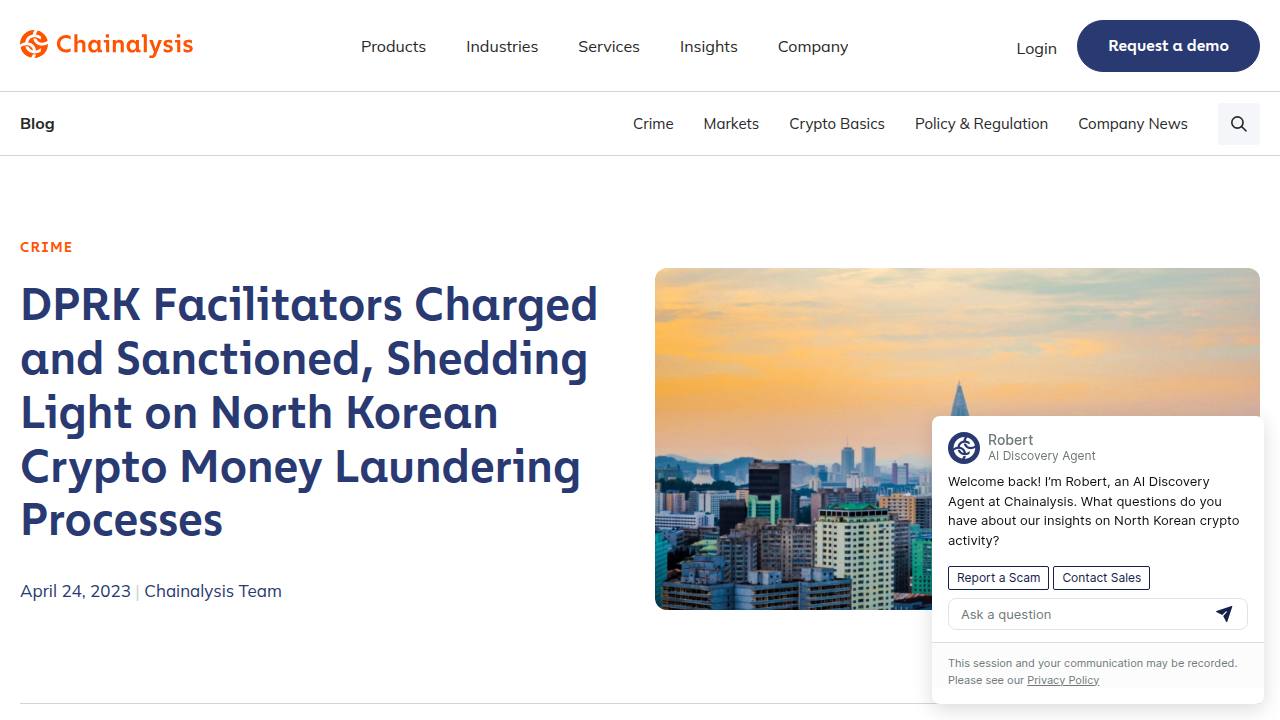 Thumbnail for DPRK Facilitators Charged and Sanctioned, Shedding Light on North Korean Crypto Money Laundering Processes