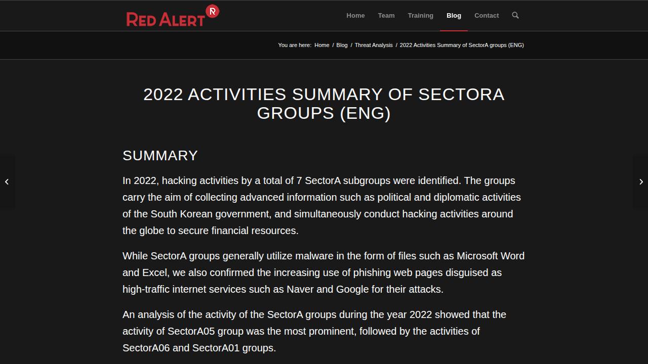 Thumbnail for 2022 Activities Summary of SectorA groups (ENG)