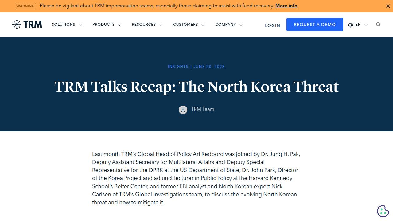 Thumbnail for TRM Talks recap: the North Korea threat