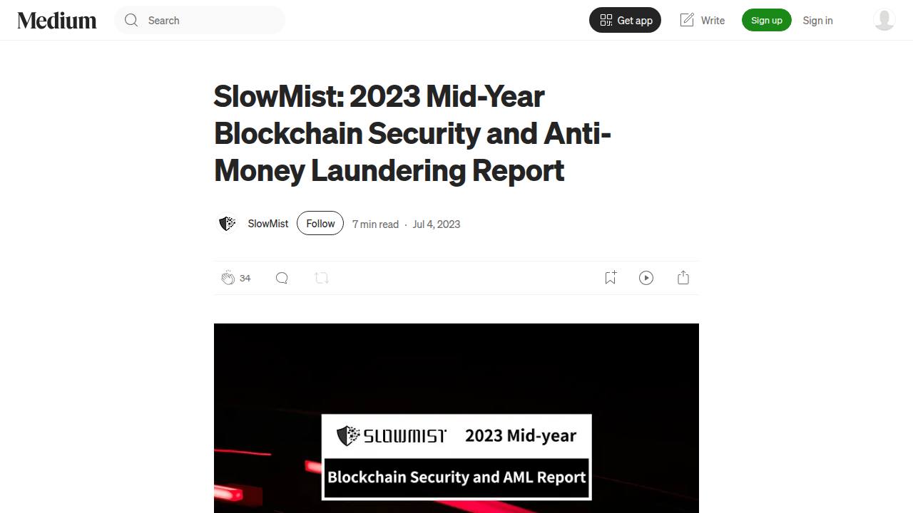 Thumbnail for 2023 Mid-Year Blockchain Security and Anti-Money Laundering Report