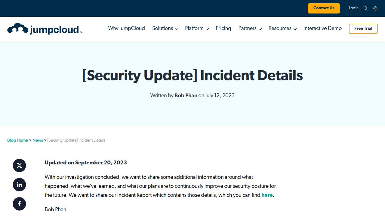 Thumbnail for [Security Update] Incident Details