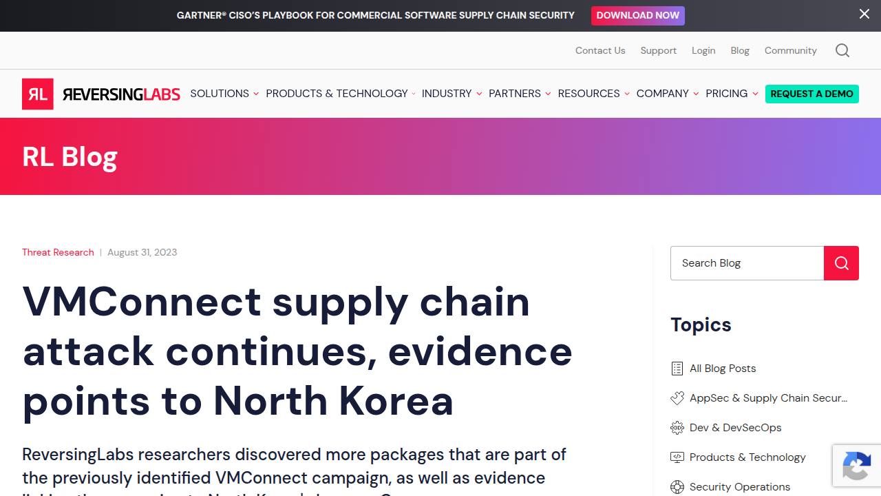 Thumbnail for VMConnect supply chain attack continues, evidence points to North Korea