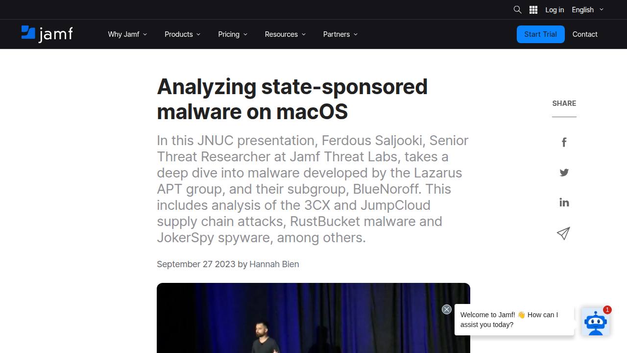 Thumbnail for Analyzing state-sponsored malware on macOS