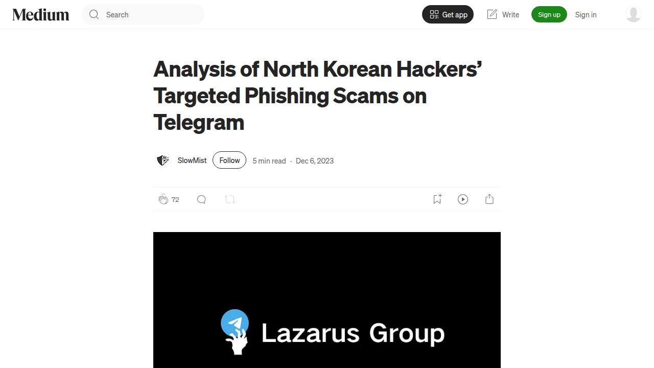 Thumbnail for Analysis of North Korean Hackers’ Targeted Phishing Scams on Telegram