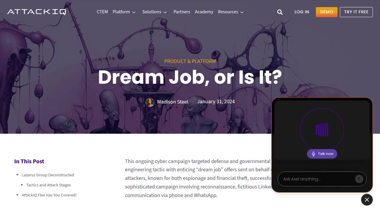 Thumbnail for Dream Job, or Is It?