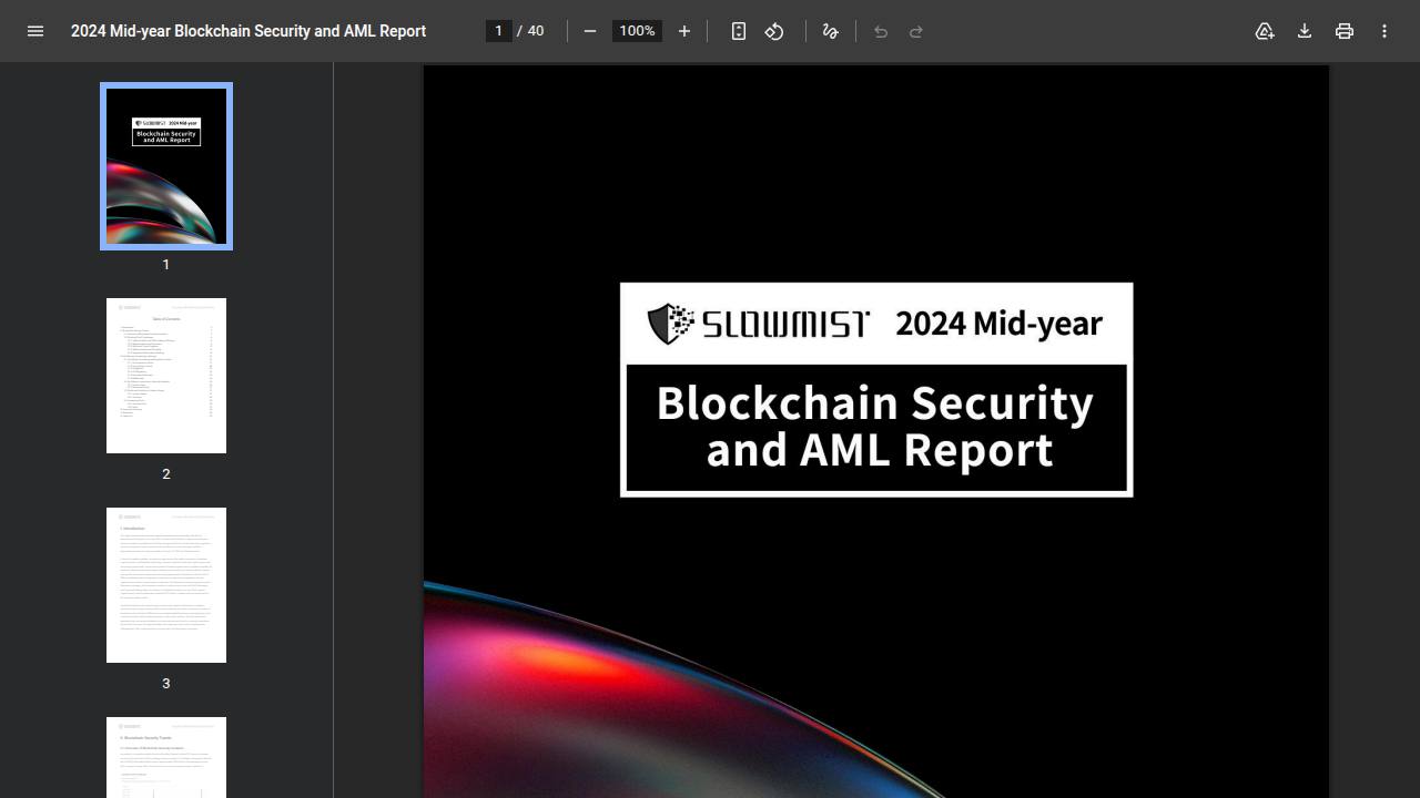 Thumbnail for 2024 Mid-year Blockchain Security and AML Annual Report