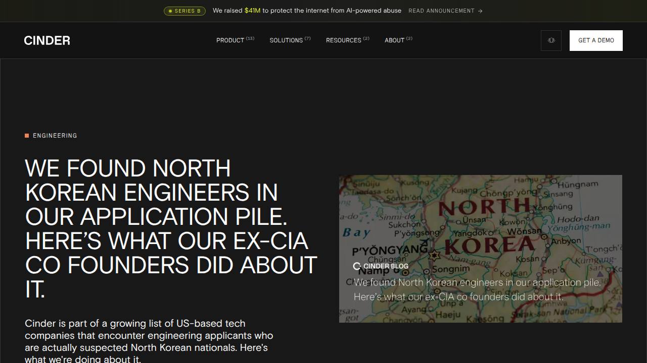 Thumbnail for We found North Korean engineers in our application pile. Here's what our ex-CIA co founders did about it.