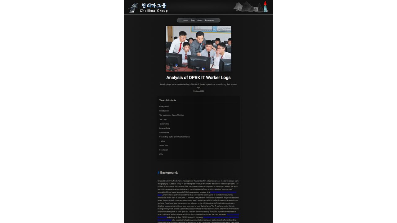 Thumbnail for Analysis of DPRK IT Worker Logs