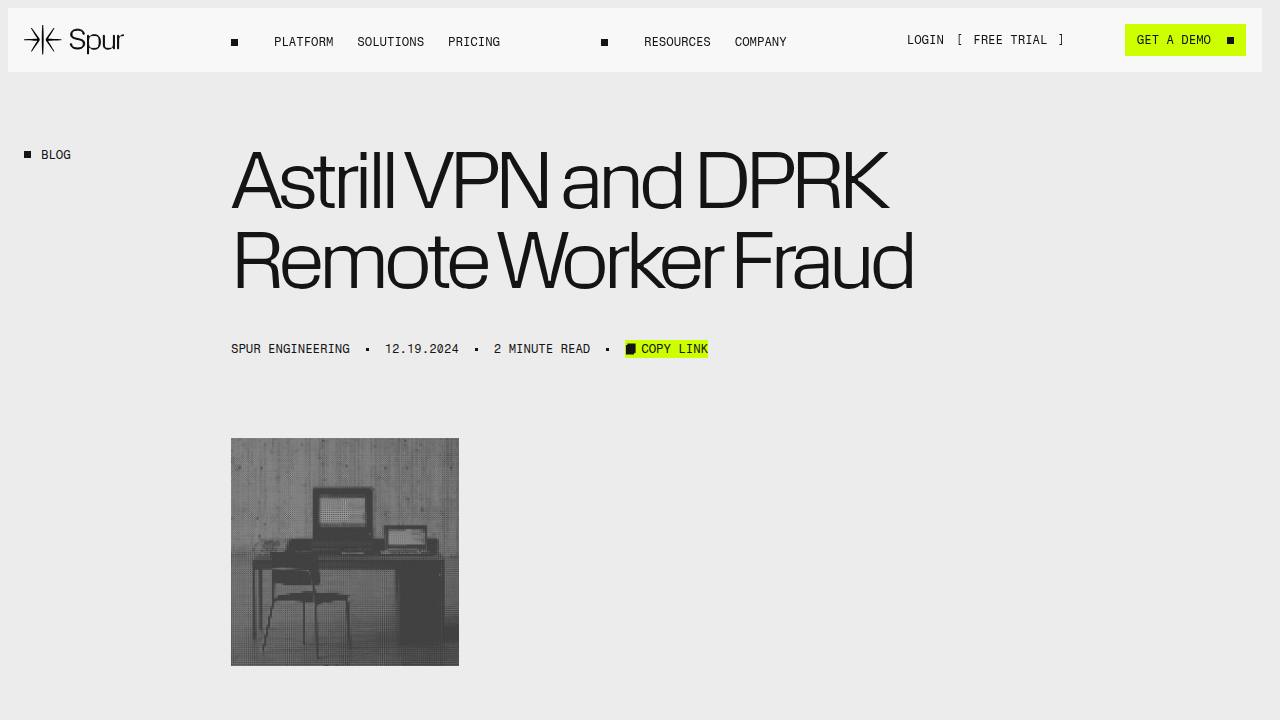 Thumbnail for Astrill VPN and DPRK Remote Worker Fraud