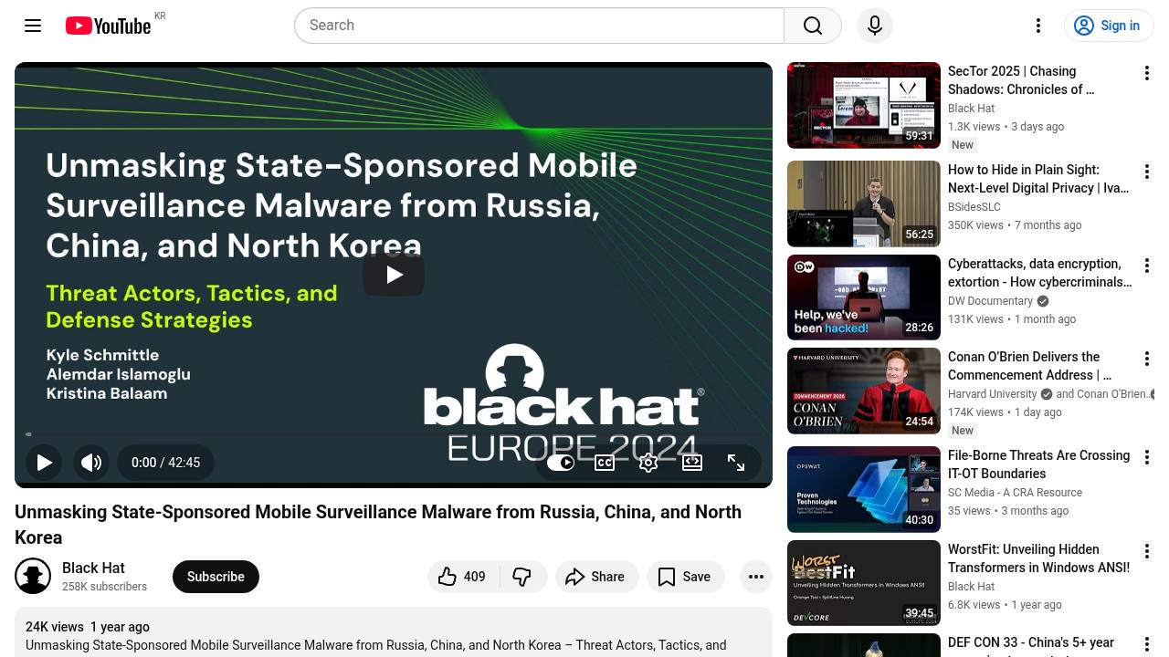 Thumbnail for Unmasking State-Sponsored Mobile Surveillance Malware from Russia, China, and North Korea