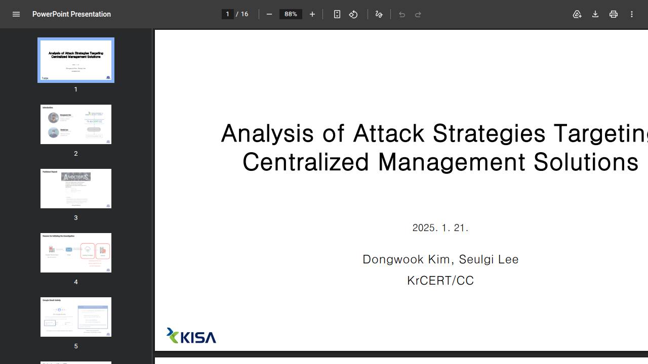 Thumbnail for Analysis of Attack Strategies Targeting Centralized Management Solutions
