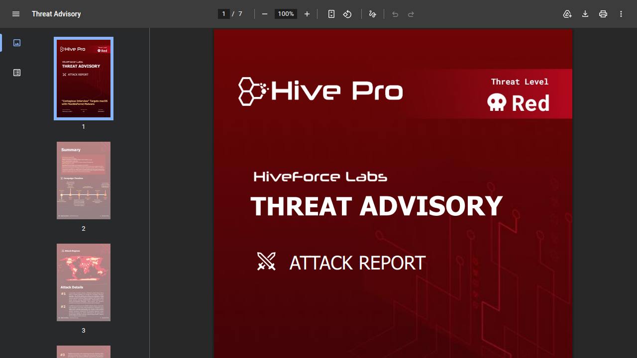 Thumbnail for “Contagious Interview” Targets macOS with FlexibleFerret Malware
