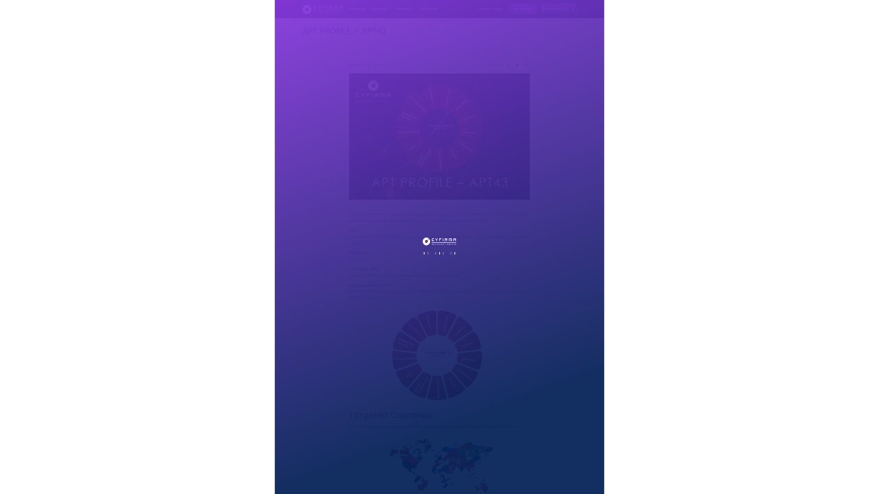 Thumbnail for APT PROFILE – APT43