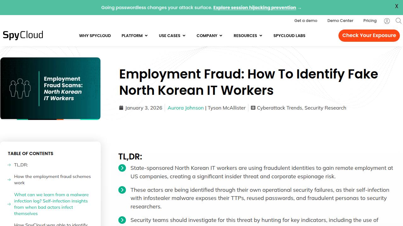 Thumbnail for How We Identified Fake North Korean IT Workers Using Identity Matching