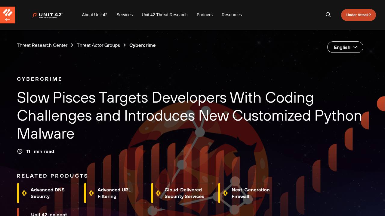Thumbnail for Slow Pisces Targets Developers With Coding Challenges and Introduces New Customized Python Malware