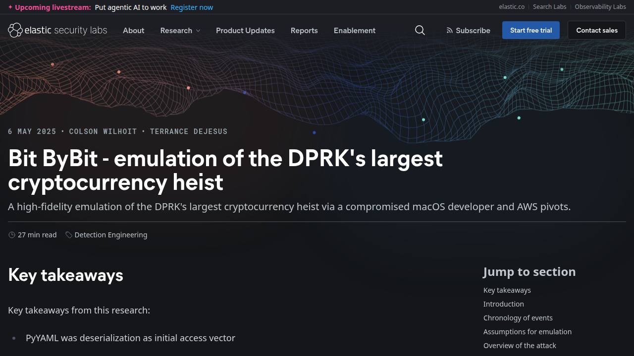 Thumbnail for Bit ByBit - emulation of the DPRK's largest cryptocurrency heist