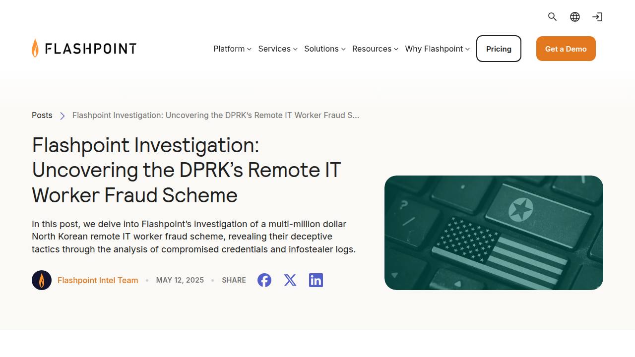 Thumbnail for Uncovering the DPRK’s Remote IT Worker Fraud Scheme