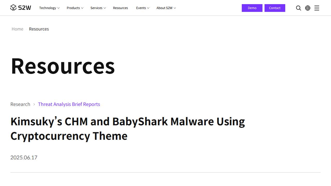 Thumbnail for Kimsuky’s CHM and BabyShark Malware Using Cryptocurrency Theme