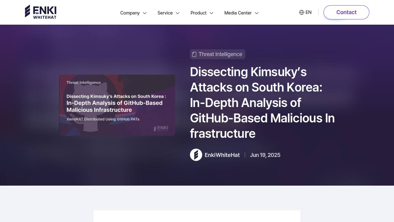Thumbnail for Dissecting Kimsuky's Attacks on South Korea: In-Depth Analysis of GitHub-Based Malicious Infrastructure