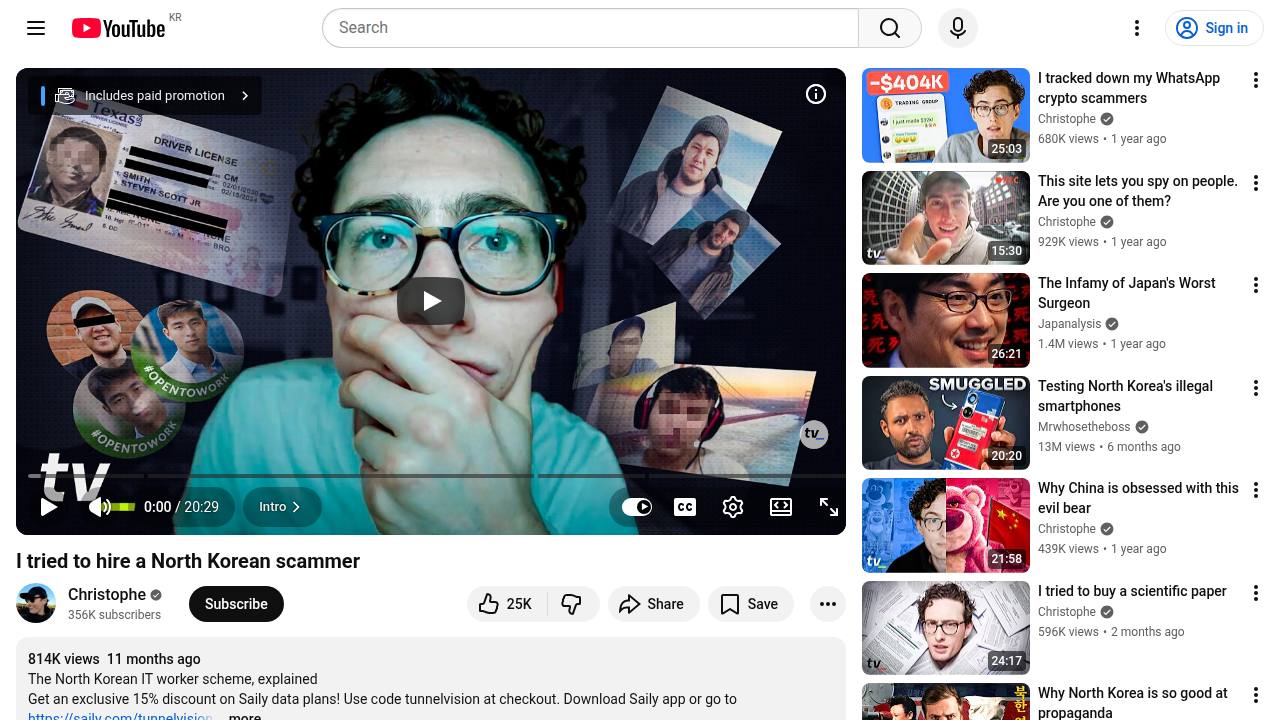 Thumbnail for I tried to hire a North Korean scammer